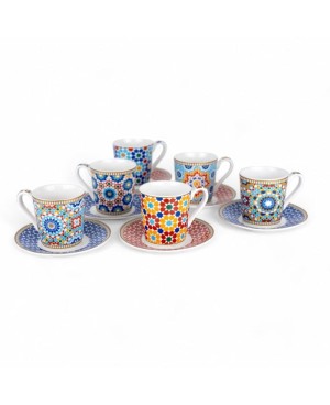 Coffret de 6 Tasses à Café - MARRAKECH