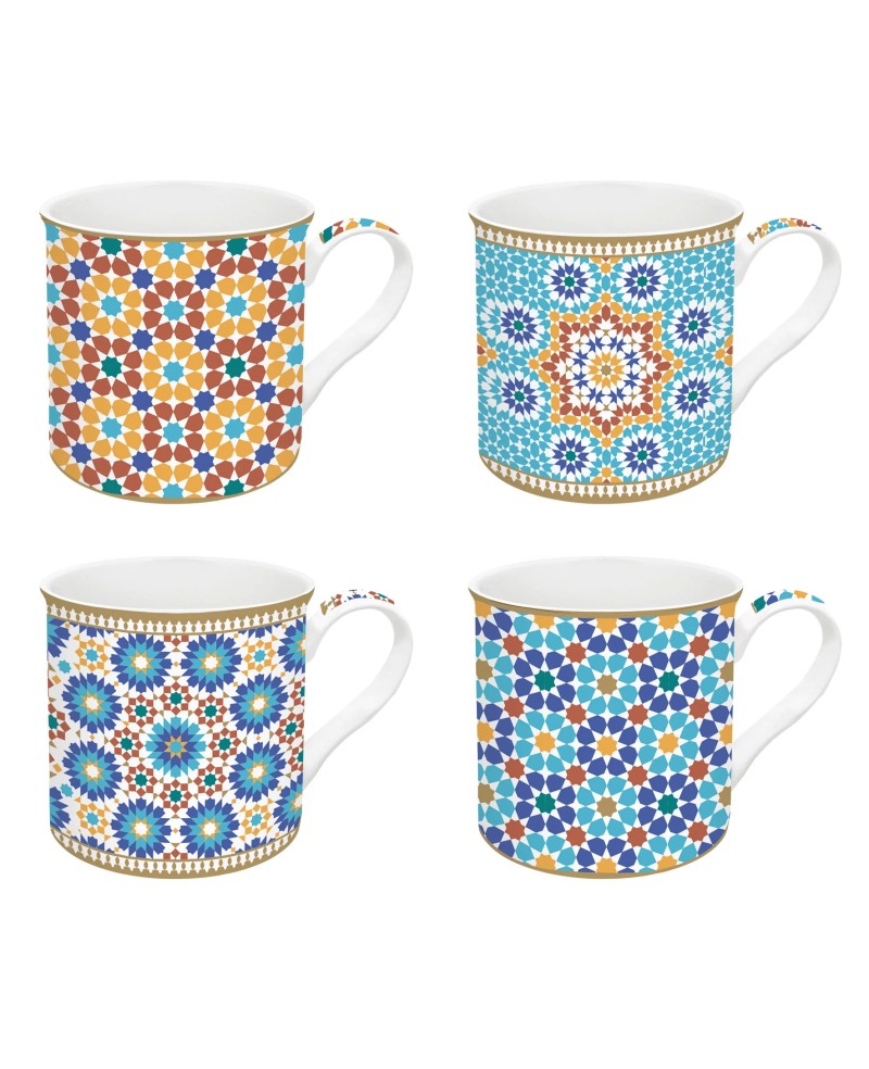Coffret de 4 mugs - Marrakech
