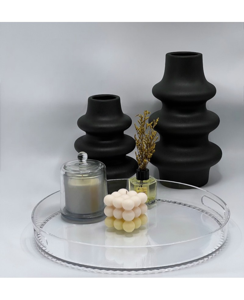 Plateau Rond en Acrylique - 33.5cm