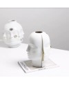 Vase Décoratif en Céramique Blanc et Doré