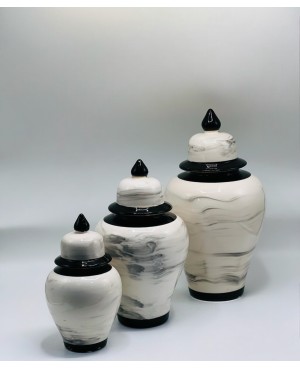  Vase 3 pièces Noir