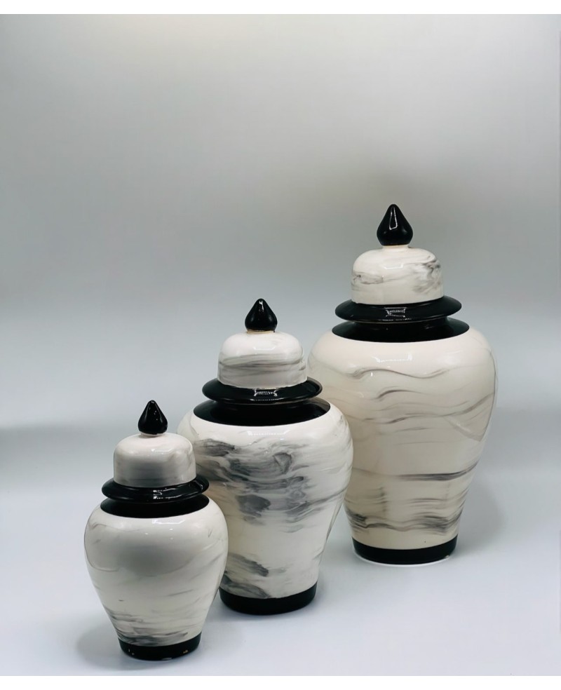 Vase 3 pièces Noir