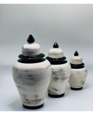 Vase 3 pièces Noir