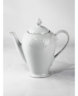  Théière en Porcelaine Blanche