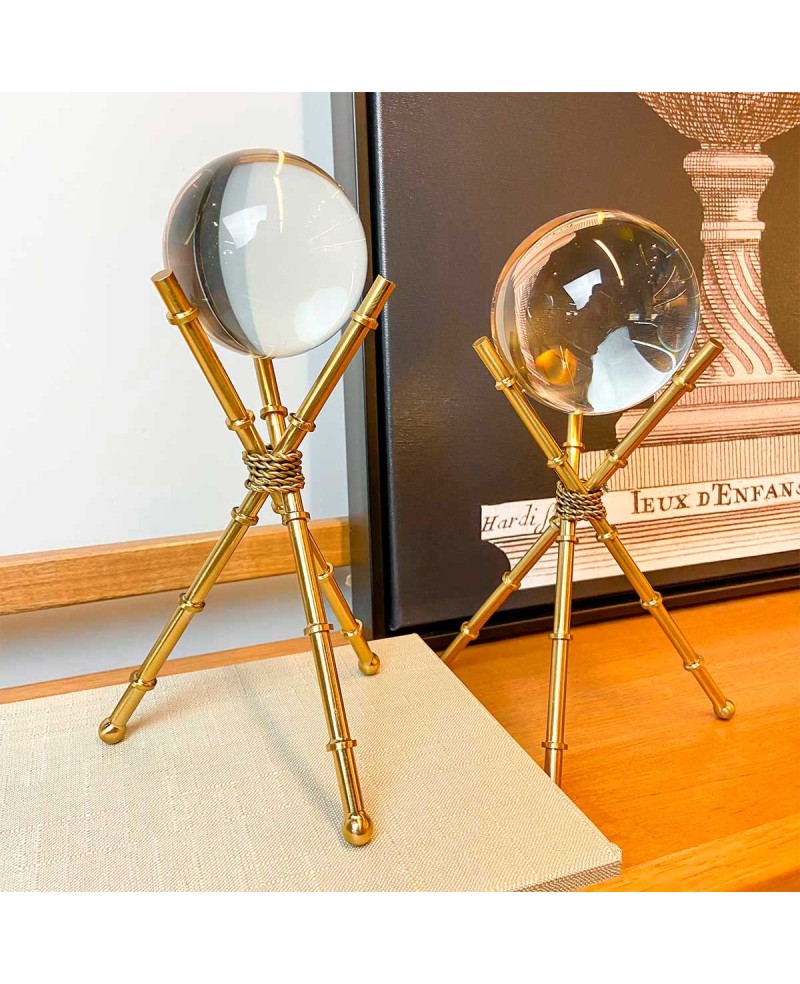 Décoration Boule en Cristal sur pied MM
