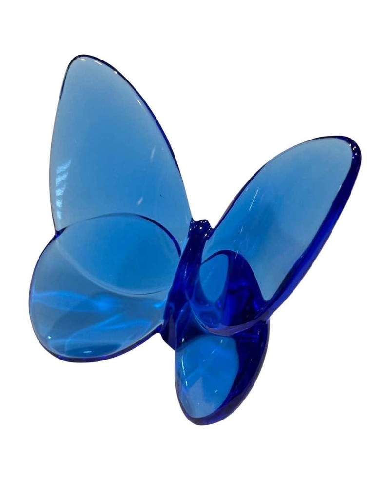 Papillon décoratif en verre Bleu