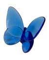 Papillon décoratif en verre Bleu