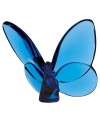 Papillon décoratif en verre Bleu