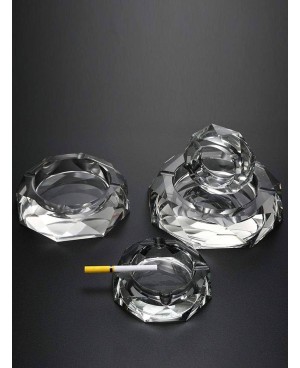  Cendrier Diamant en Crystal Grisé PM - 15cm