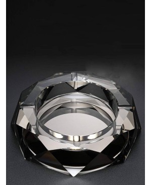 Cendrier Diamant en Crystal Grisé PM - 15cm