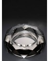 Cendrier Diamant en Crystal Grisé PM - 15cm