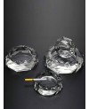 Cendrier Diamant en Crystal Grisé XL - 23cm
