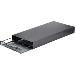 Porte capsule de café noir en acier inox 33.5x16x5.5 cm