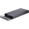 Porte capsule de café noir en acier inox 33.5x16x5.5 cm
