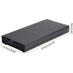Porte capsule de café noir en acier inox 33.5x16x5.5 cm