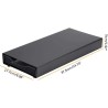 Porte capsule de café noir en acier inox 33.5x16x5.5 cm