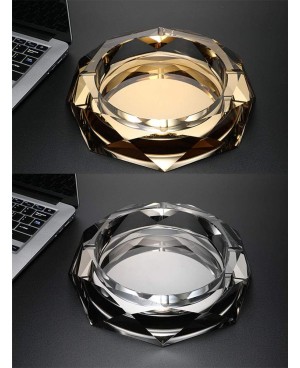 Cendrier Diamant en Crystal Doré MM - 17cm