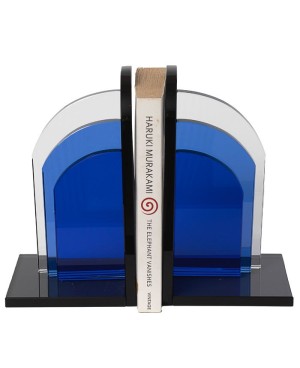 Serre Livre en Cristal Bleu Noir