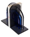Serre Livre en Cristal Bleu Noir