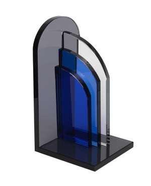 Serre Livre en Cristal Bleu Noir
