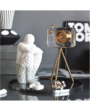Caméra Décorative en Cristal sur pied - GM