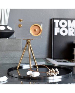 Caméra Décorative en Cristal sur pied - GM