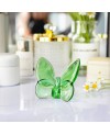 Papillon décoratif en verre Vert