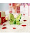 Papillon décoratif en verre Vert