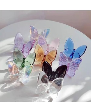  Papillon décoratif en verre rose