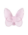 Papillon décoratif en verre rose