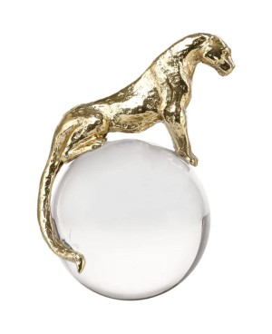 Boule en Cristal décorative avec Tigre