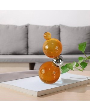 4 boules Décoratives Superposé en crystal