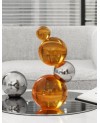 4 boules Décoratives Superposé en crystal