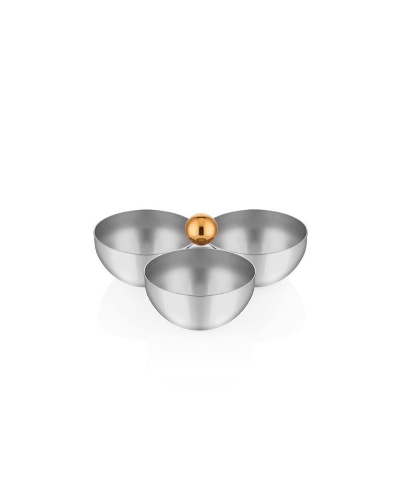 Serviteur 3 Bols Inox Perle Boule - NARIN, Prix Art de Table
