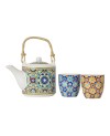 Coffret Théière avec Filtre et 2 gobelets - MARRAKECH
