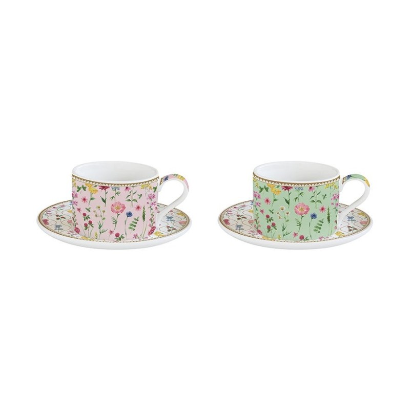 Coffret de 2 Tasses à Thé MEADOW FLOWERS