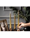 Pack de 10 bougies Dorées - H25