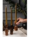 Pack de 10 bougies Dorées - H25