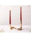 Pack de 2 Bougies Rouge Métallisées - H25cm