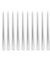 Pack de 10 bougies Argentées - H25