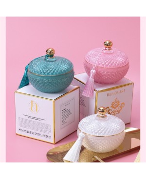  Bougie Parfumée En Bonbonnière Cristalline - Bleu