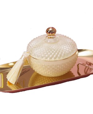 Bougie Parfumée En Bonbonnière Cristalline - Blanche