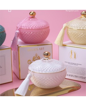  Bougie Parfumée En Bonbonnière Cristalline - Blanche