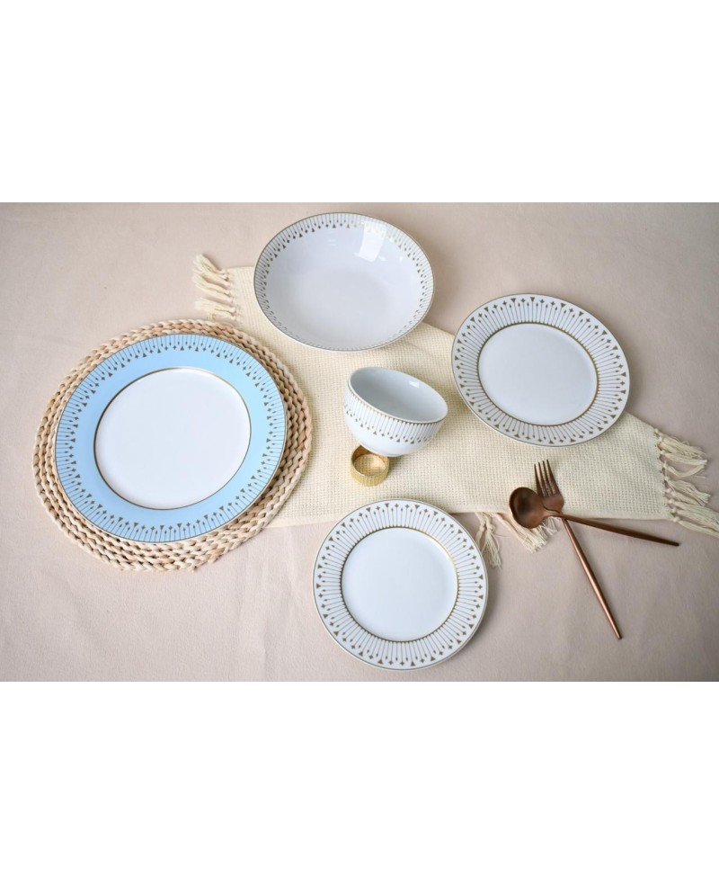 Service de Table 25pcs - BLue Gold