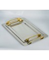Ensemble de 2 plateaux Rectangulaire en Inox