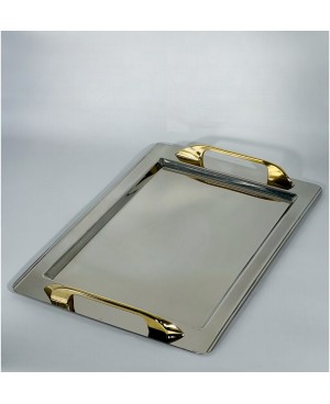 Ensemble de 2 plateaux Rectangulaire en Inox