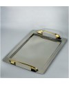 Ensemble de 2 plateaux Rectangulaire en Inox
