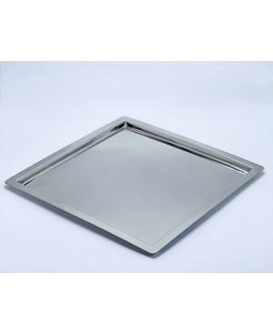 Plateau Carré en Inox - 36x36cm