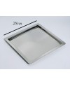 Plateau Carré en Inox - 28x28cm