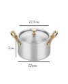 Casserole Petite avec Couvercle en inox - 12x7cm